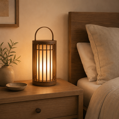 Wooden Lantern – Modern Natural Ambient Light For Cozy Living