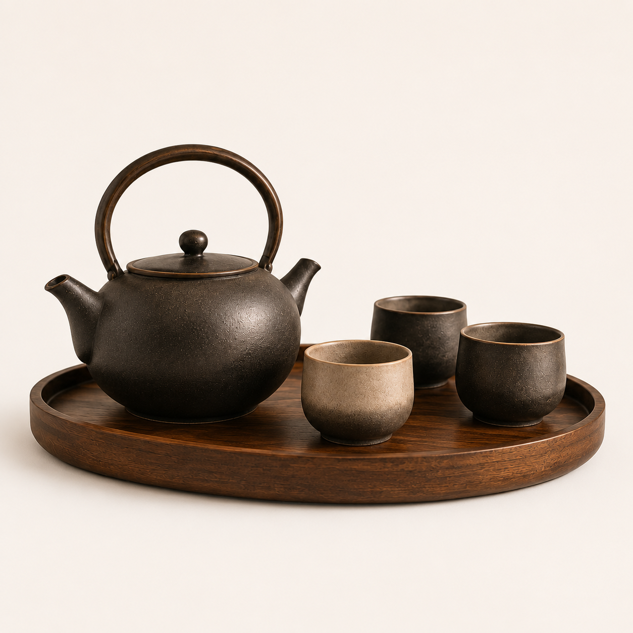 Handcrafted Ceramic Tea Set – Minimalist Japanese Style Tea Ceremony Collection