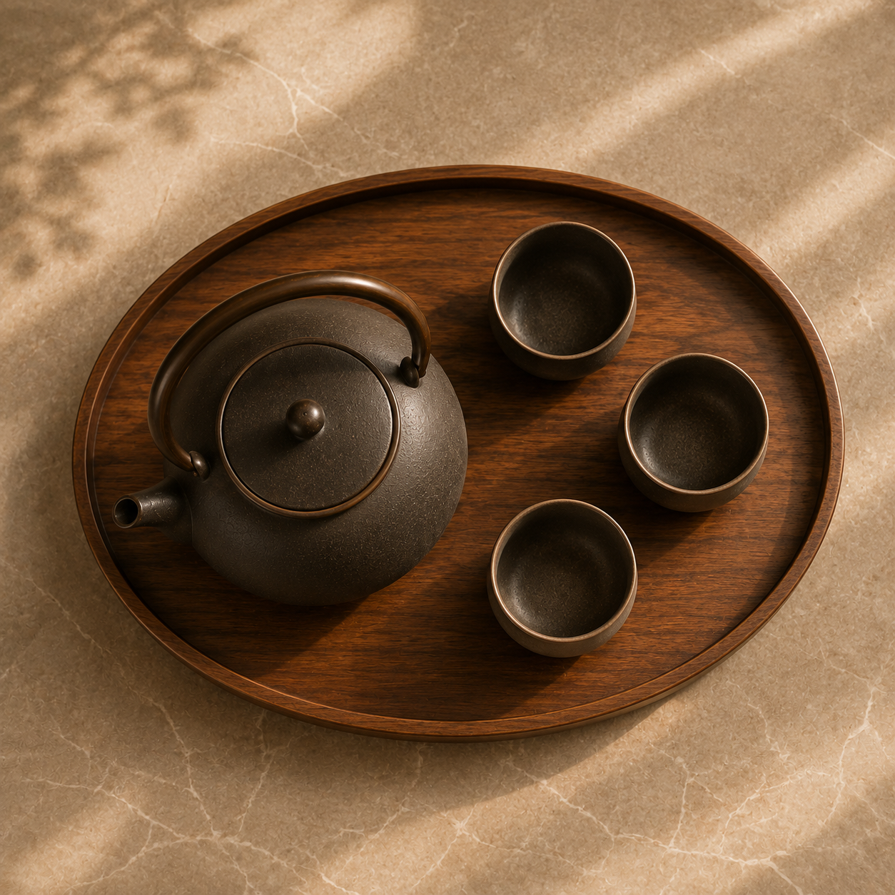 Handcrafted Ceramic Tea Set – Minimalist Japanese Style Tea Ceremony Collection