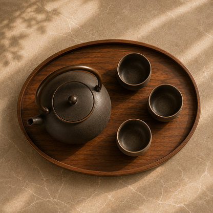 Handcrafted Ceramic Tea Set – Minimalist Japanese Style Tea Ceremony Collection