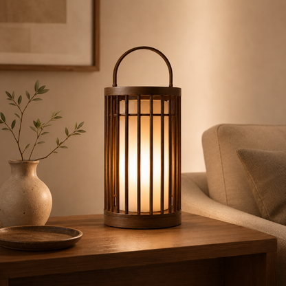 Wooden Lantern – Modern Natural Ambient Light For Cozy Living
