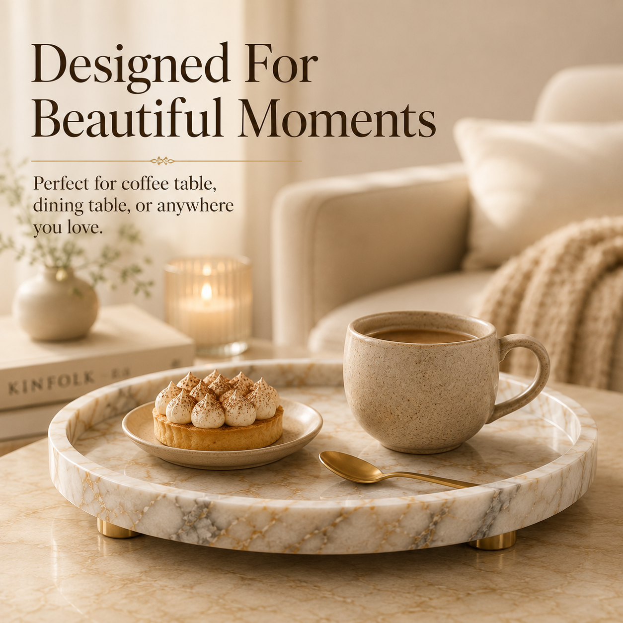 Marble Tray – Luxury Natural Stone Serving Tray For Modern Homes
